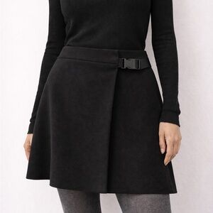 Zara Black Mini Skirt with Belt